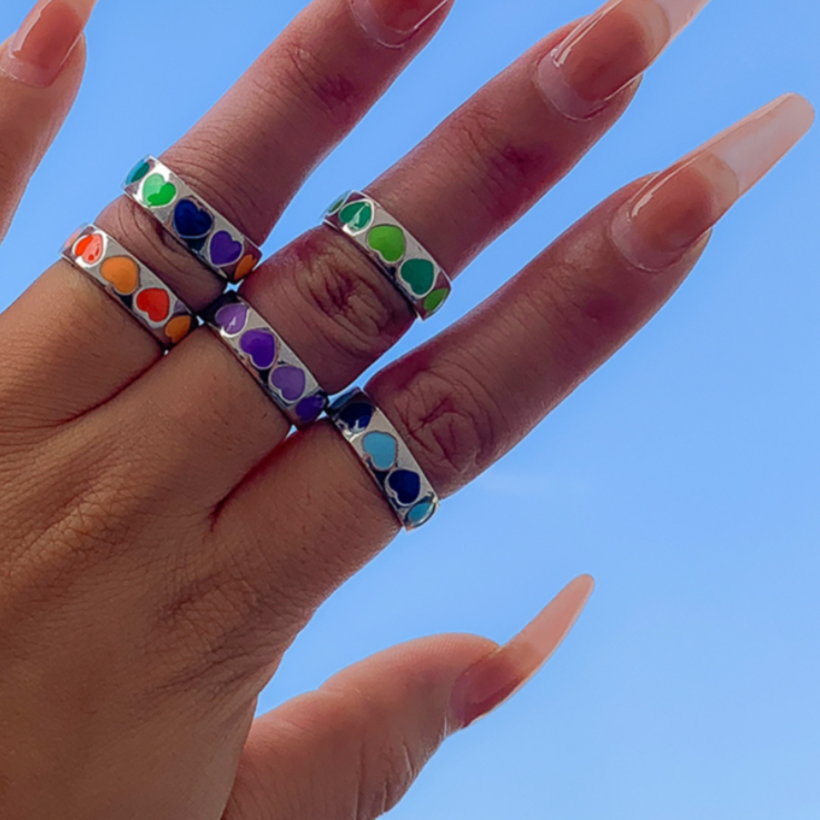 LOVE RING SILVER-TURQUOISE.