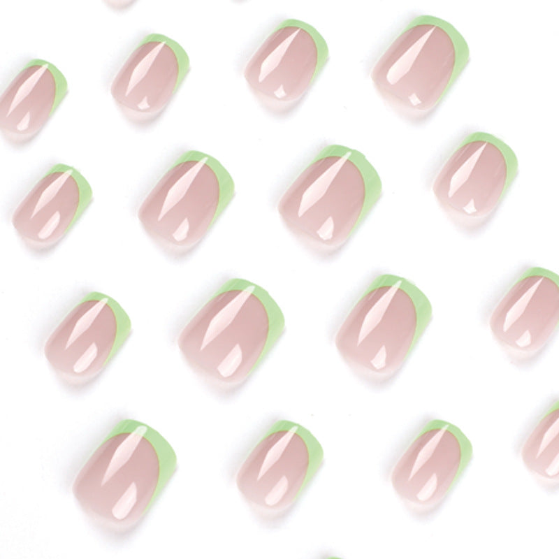GREEN FRENCH TIP