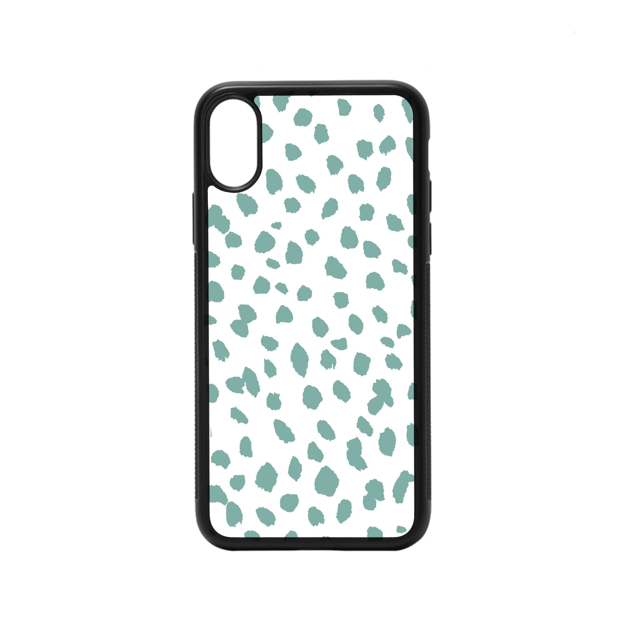 Teal Dalmatian Print Case