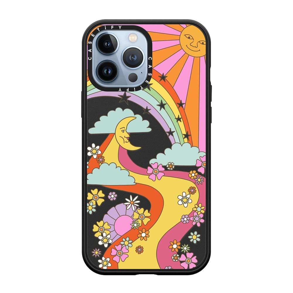 flower power retro hippie boho sixties pattern