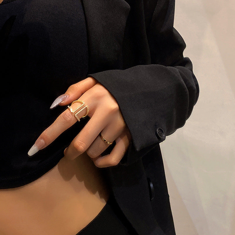 TWO PIECE SET RINGS