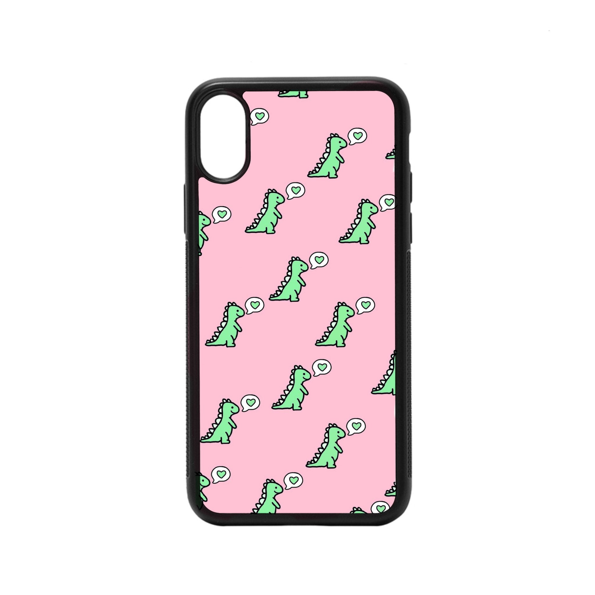 Pink & Green Dino Case